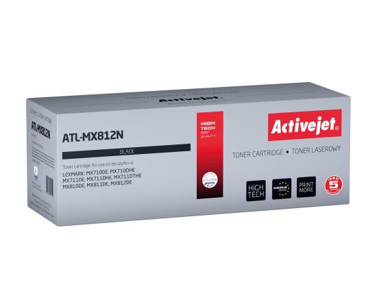 Activejet ATL-MX812N toner (replacement for Lexmark 62D2000; Supreme; 6000 pages; black)