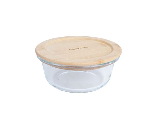 Bowl BOXY D13xH5,4cm 400ml, glass, bamboo lid