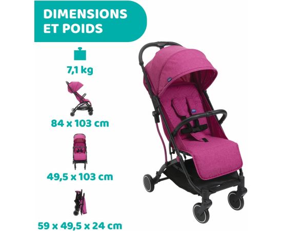 Детская коляска Chicco TROLLEY ME AURORA PINK