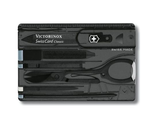 Victorinox SwissCard Classic Black, Transparent ABS synthetics