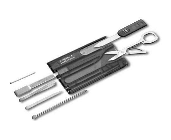 Victorinox SwissCard Classic Black, Transparent ABS synthetics