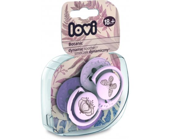 LOVI silicone dynamic soother Botanic 18m+, girl 2 pcs, 22/875girl