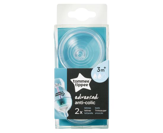 Tommee Tippee teat medium flow anti-colic 2pcs 42112853