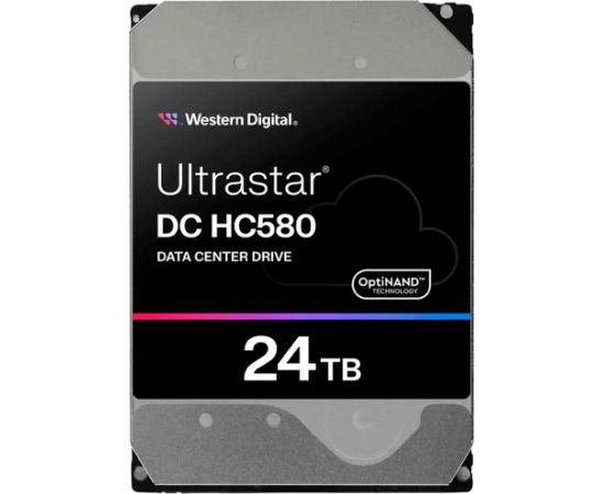 Western Digital HDD Server WD/HGST ULTRASTAR DC HC580 (3.5’’, 24TB, 512MB, 7200 RPM, SATA 6Gb/s, 512E SE NP3), SKU: 0F62796