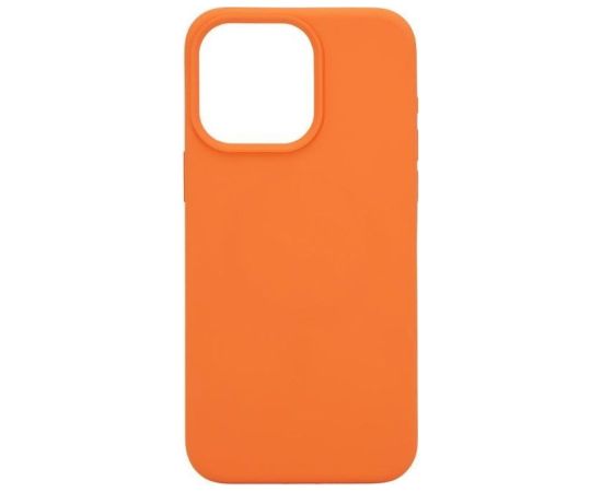 Connect Apple  iPhone 15 Pro Max Premium Magsafe Soft Touch Silicone Case New Function Orange