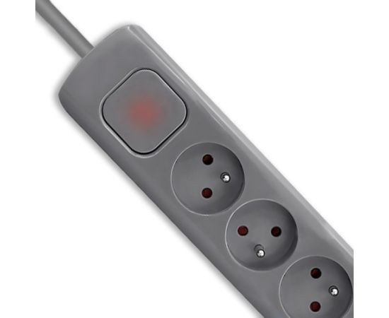 Qoltec 50283 surge protector Grey 6 AC outlet(s) 230 V 1.8 m