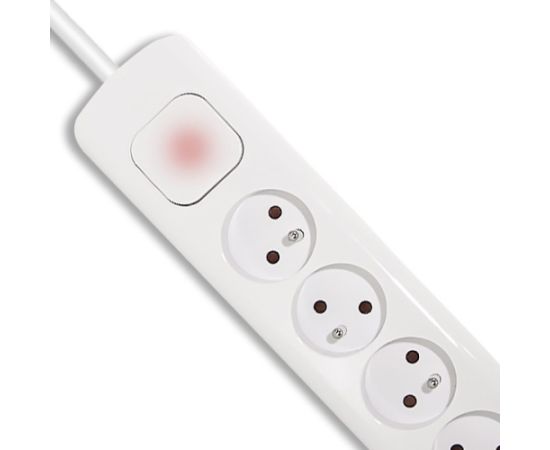 Qoltec 50282 surge protector White 4 AC outlet(s) 230 V 1.8 m