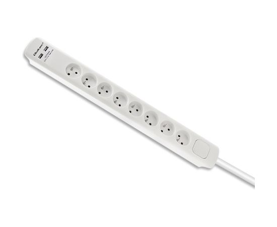 Qoltec 50286 surge protector White 8 AC outlet(s) 230 V 1.8 m