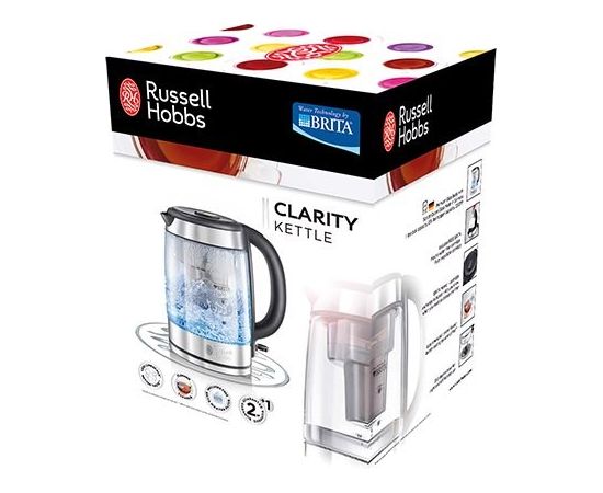 Russell Hobbs Clarity electric kettle 1.5 L 2200 W Stainless steel, Transparent