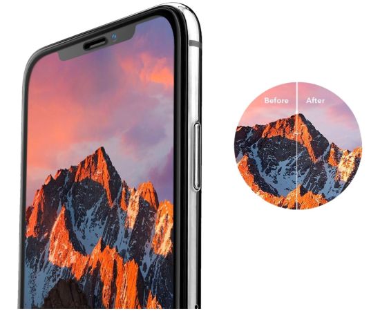 Защитное стекло дисплея 2.5D Tellos Apple iPhone 16 Pro Max черное