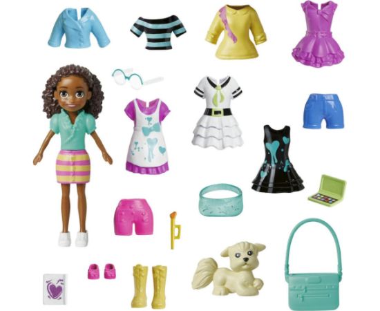 Mattel Polly Pocket: Medium Pack - Party Time Doll with Pet (HKV93)