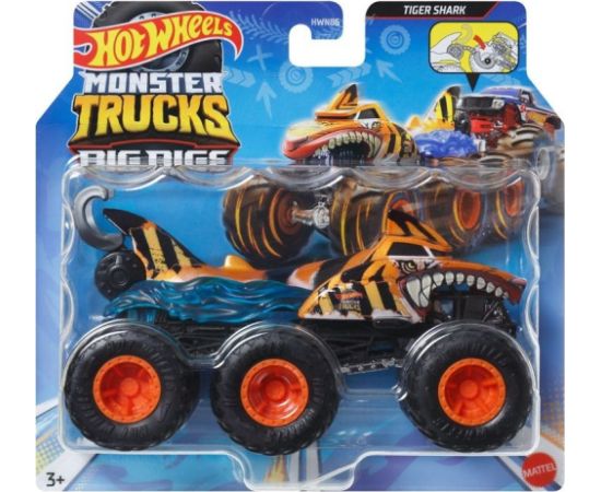 Mattel Hot Wheels: Monster Trucks Big Rigs - Tiger Shark Vehicle  (HWN88)