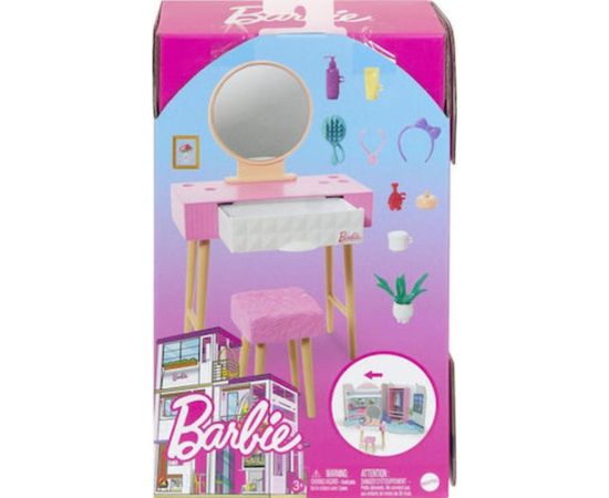 Mattel Barbie: Furniture and Accessory Pack - Vanity Theme (HJV35)