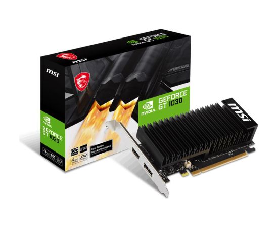 MSI 4GB DDR4 64bit GPU 1430MHz 1xHDMI 1xDisplayPort Graphics Card