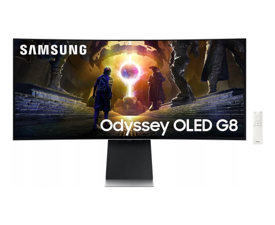 Monitor Samsung Samsung LS34DG850SUXDU | 34 " | OLED | 21:9 | 175 Hz | 0.03 ms | 3440 x 1440 pixels | HDMI ports quantity 2 | Silver