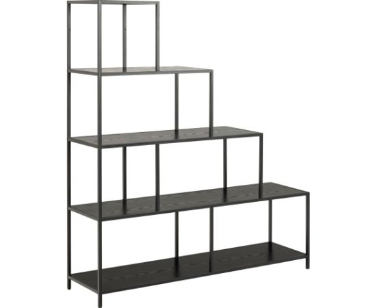 Shelf SEAFORD 135x35xH150cm, black