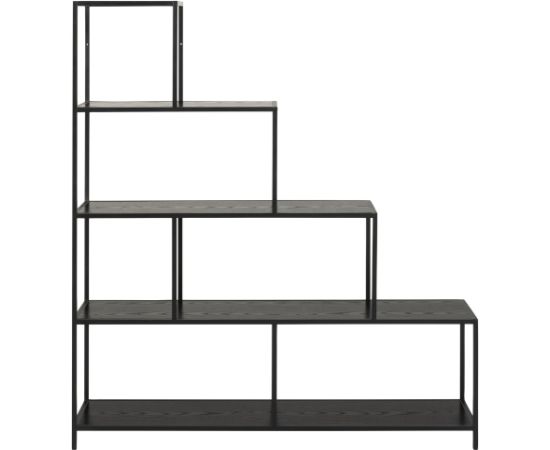 Shelf SEAFORD 135x35xH150cm, black