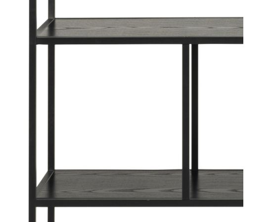 Shelf SEAFORD 135x35xH150cm, black