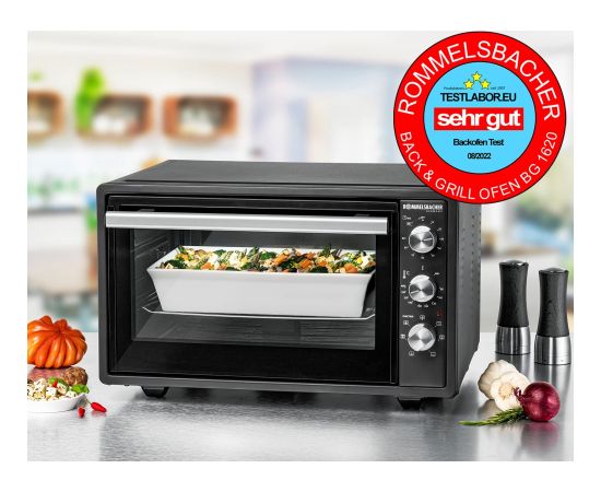 Rommelsbacher Back & Grill oven BG 1620, mini oven (anthracite)