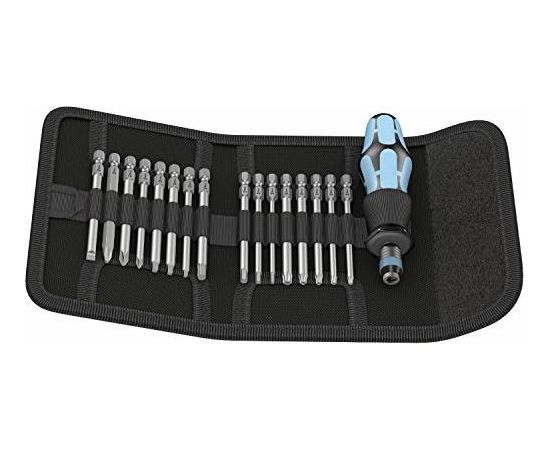 Wera Kraftform Kompakt 60 Stainless - Folding pouch with 89mm long stainless steel bits