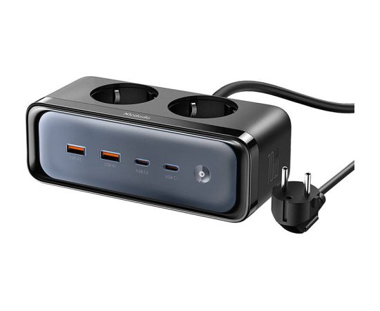 Power strip with 2 outlets 6in1, 2x USB-C, 2x USB-A Mcdodo CH-4610, EU (black)