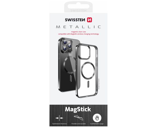 Swissten Clear Jelly Magstick Metallic Case Aizsargapvalks priekš Samsung Galaxy S24 Plus 5G