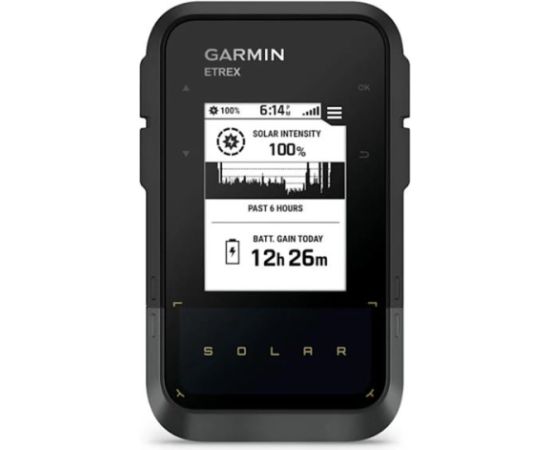 Garmin eTrex Solar Portatīvā GPS navigācijas ierīce ar saules enerģijas uzlādi