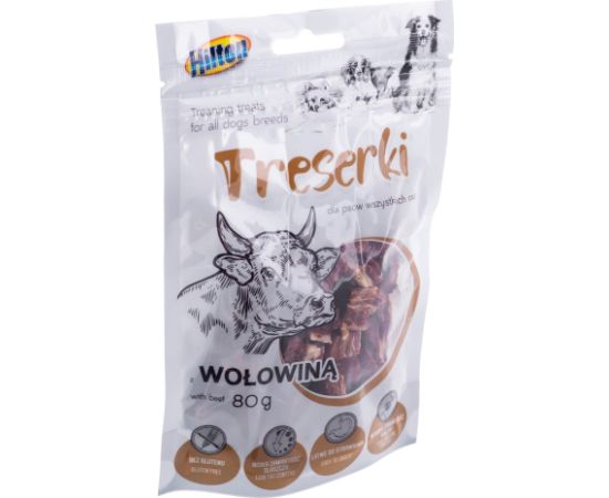 HILTON Treaning treats Beef - Dog treat - 80g