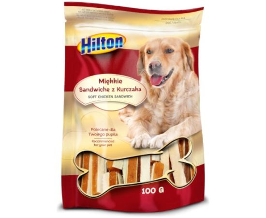 HILTON soft chicken sandwiches - dog treat - 100g