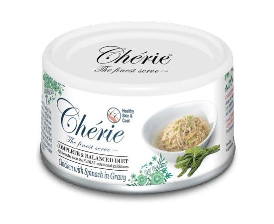 CHERIE Chicken with spinach - wet cat food - 80g