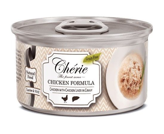 CHERIE Chicken and liver mix - wet cat food - 80g