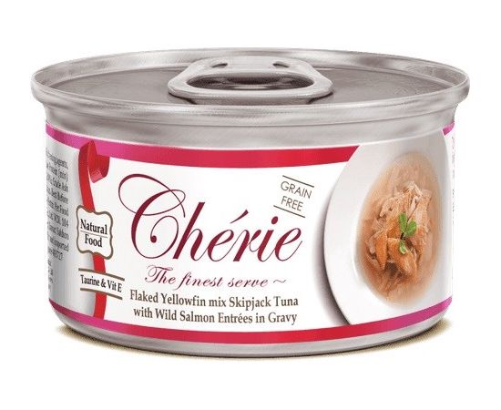 CHERIE Tuna with salmon mix in gravy - wet cat food - 80g