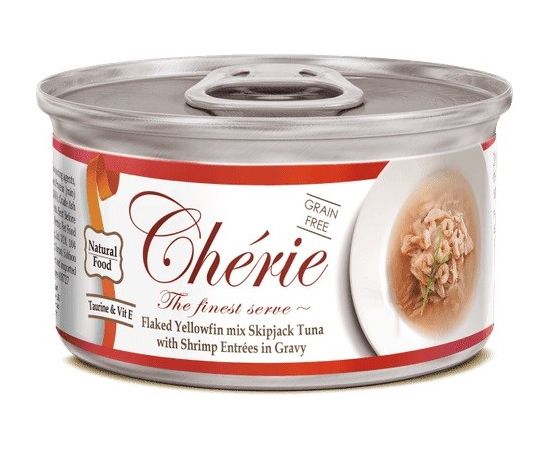 CHERIE Tuna with shrimp mix in gravy - wet cat food - 80g