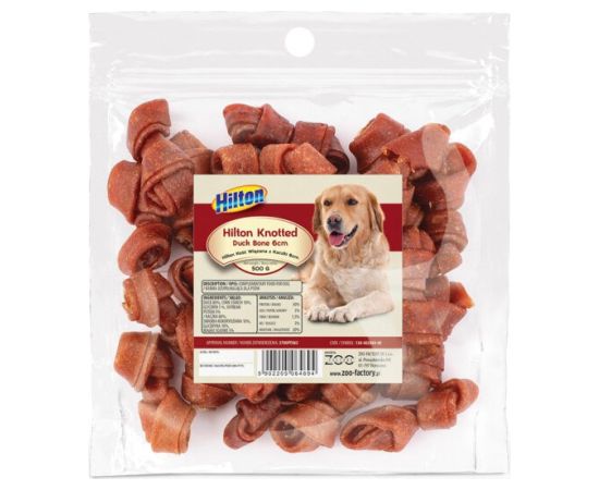 HILTON Knotted Duck Bone 6 cm - dog chew - 500g