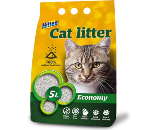 HILTON bentonite economy clumping cat litter - 5 l