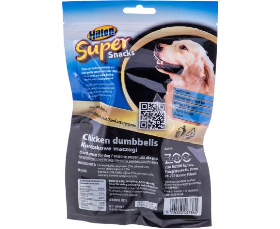 HILTON Chicken dumbbells - Dog treat - 100 g