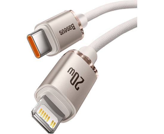 Kabel USB-C do iP Baseus Crystal Shine,  20W, 2m (różowy)