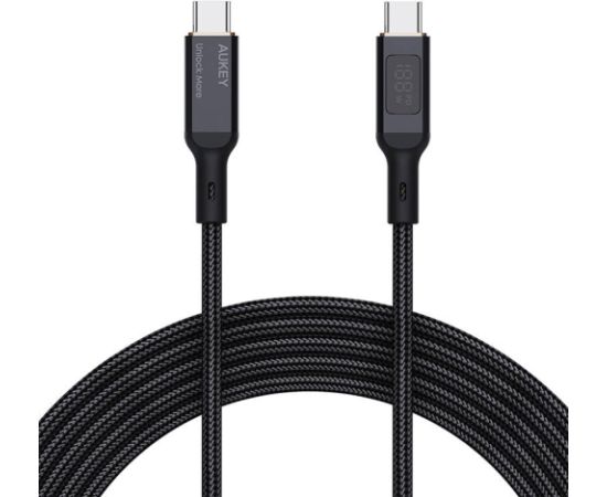 USB-C to USB-C Cable Aukey CB-MCC102, 100W, 1.8m (black)