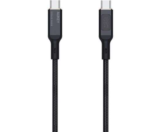 USB-C to USB-C Cable Aukey CB-MCC102, 100W, 1.8m (black)