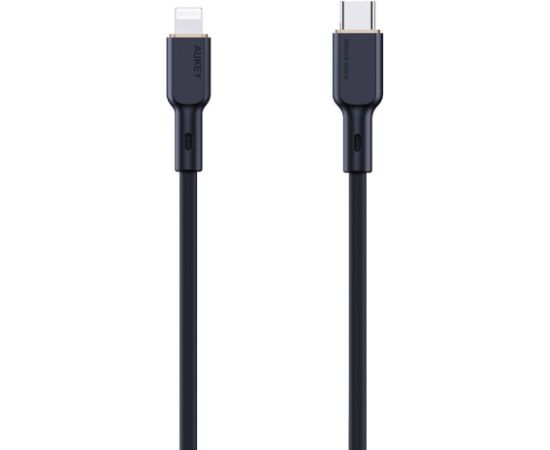 USB-C to Lightning Cable Aukey CB-SCL1, 27W, 1m (black)