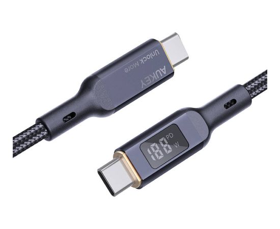 USB-C to USB-C Cable Aukey CB-MCC101, 100W, 1m (black)