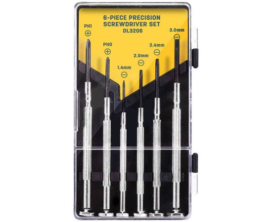 Precision Screwdriver set 6 pcs Deli Tools EDL3206