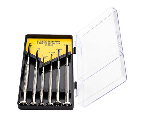 Precision Screwdriver set 6 pcs Deli Tools EDL3206