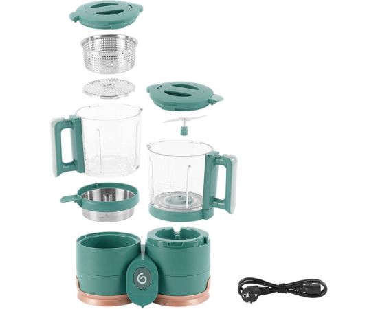 Multi-purpose food processor Babymoov Nutribaby Glass 4-in-1 (green)