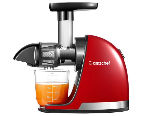 Slow Juicer AMZCHEF 1501-RD (Red)