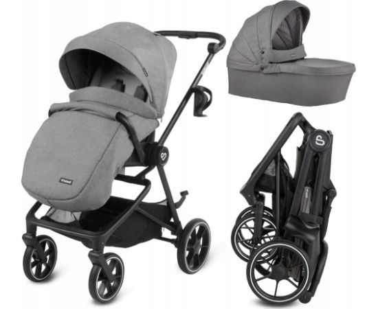 Daudzfunkcionālie rati 2in1 KinderKraft Kidwell Velmont VELMONT GRAY 5906601700569