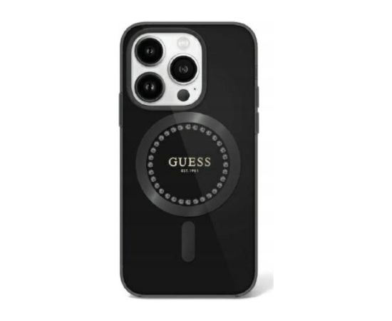 Guess IML Rhinestones MagSafe Case Защитный Чехол для Apple iPhone 16 Pro Max