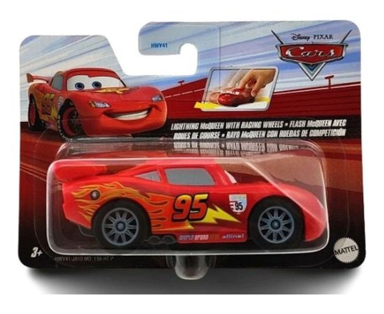 Mattel Disney: Cars On the Road - Lightning McQueen with Racing Wheels Vehicle (HWY41)