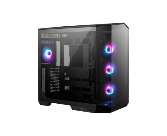 Case MSI MAG PANO 100R PZ MidiTower Case product features Transparent panel ATX MicroATX MiniITX Colour Black MAGPANO100RPZ