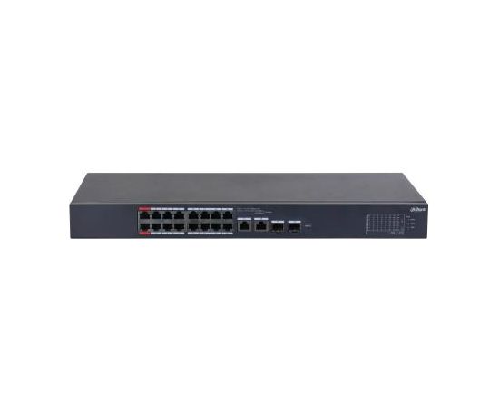 Switch DAHUA Type L2 Desktop/pedestal Rack PoE ports 16 CS4218-16ET-135